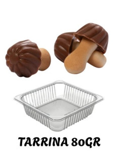 12ud TARRINAS SETAS CHOCO LECHE RIOJA GOURMET