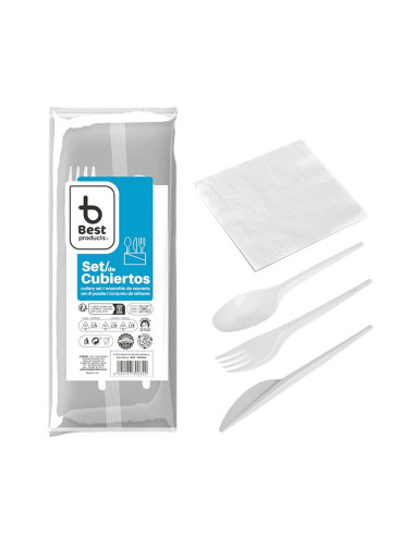 SET CUBIERTOS + SERVILLETA