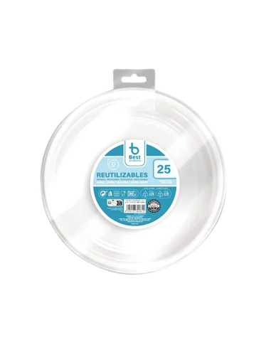 PLATO PLANO 22CM PACK 25UD