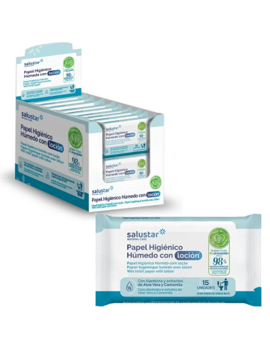 PAPEL HIGIENICO HUMEDO SALUSTAR BREVIA 16UD